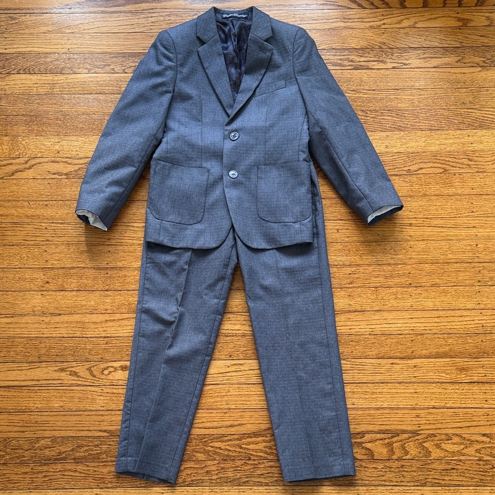 English Laundry Boys' Gray Blazer and Pants Set